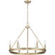 Carruth 6 Light 25 inch Modern Gold Chandelier Ceiling Light
